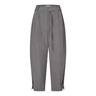 Masai Ma Peponi Broek - Dames - Vrijetijds broeken - Grijs - XS - Leer - Broeken