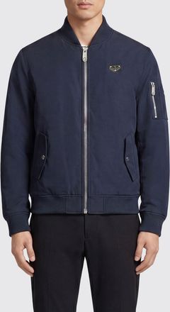 Philipp Plein Bomber in tessuto tecnico con logo a contrasto e chiusura a zip