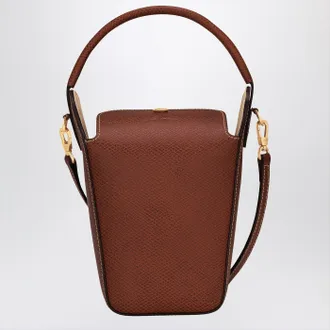 Longchamp Brown &eacute;pure Pop Corn Bag