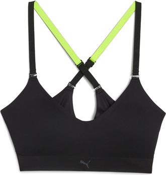 Puma Bralette sportiva PUMA da donna, Abbigliamento, Nero, XXL