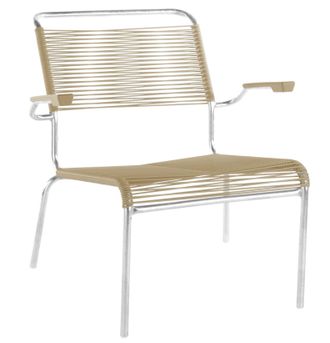 Schubiger M&ouml;bel Spaghetti-Lounger S&auml;ntis mit Armlehnen