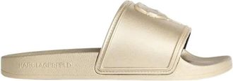 Karl Lagerfeld Kondo 2.0 Slide - Dames - Sandalen - Beige - 35 EU - Schoenen