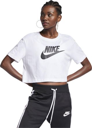 Nike (WMNS) Nike Sportswear Essential Short Casual Crew Neck Short Sleeve T-Shirt White BV6176-100
