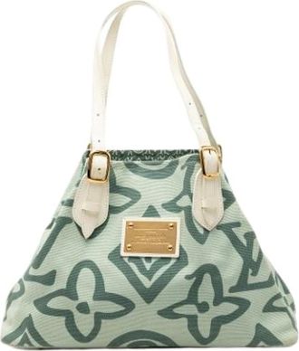 Louis Vuitton Pre-owned Handbags, female, Green, Size: ONE SIZE Pre-owned Tahitienne Cabas PM