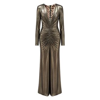 Philipp Plein Lange Jurk - Dames - Avondkleed - Geel - M - Kleedjes