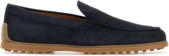 Tod's Suede Slip-On Loafer - Heren - Loafers - Blauw - 41 1/2 EU - Leer - Schoenen