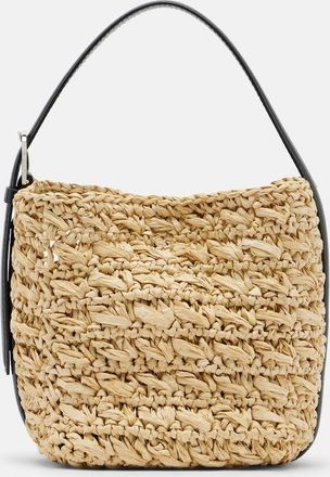 Toteme Belted Small raffia top-handle bag