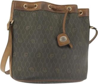 Dior Pre-owned Vintage Honeycomb Canvas Shoulder Bag - Pre-owned - Mujer - Marr&oacute;n - ONE SIZE