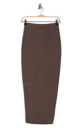 Go Couture Ruffle Slit Stretch Maxi Skirt in Green at Nordstrom Rack, Size X-Large