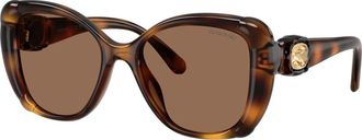 Swarovski 0Sk 6051U - unisex - Zonnebrillen - Bruin - 53 MM - Accessoires