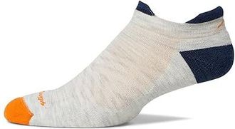 Darn Tough Run No Show Tab Ultra-Lightweight with Cushion Mens Crew Cut Socks Shoes Ash : LG (US 10-12), Wool/Spandex/Nylon