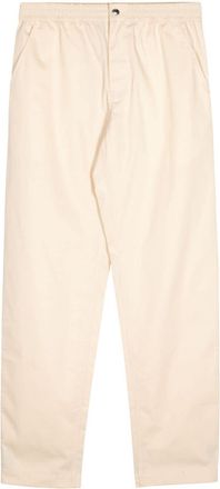 Maison Kitsuné straight-leg cotton trousers - men - Cotton - 44 - Neutrals