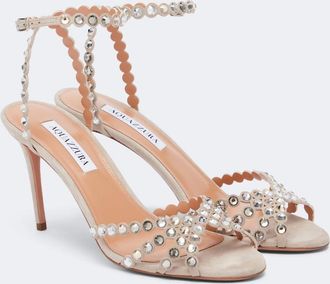 Aquazzura Tequila embellished suede sandals