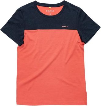Devold Classic Linear Tee Merinoshirt f&uuml;r Damen | rot