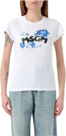 Msgm Msgm, Dames, Tops, Wit, Maat: XS Katoen