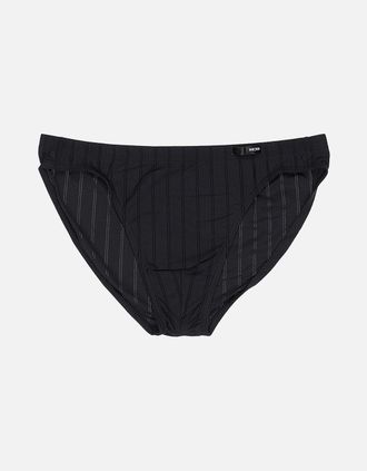 HOM Hom Mens Chic Temptation Microfiber Micro Brief, Black - Size: 37/36/32