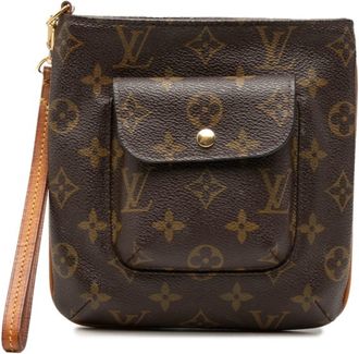 Louis Vuitton Brown Pvc Leather Pouch (Pre-Owned)
