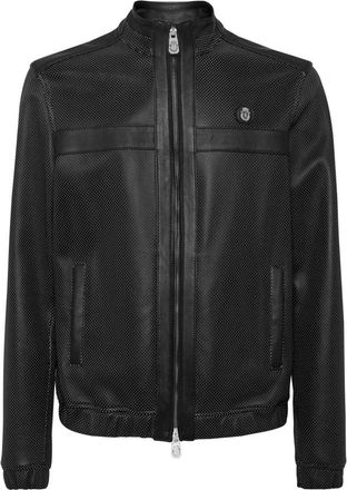 Billionaire Boys Club Nappa Leren Jas LS - Heren - Leren en Su&egrave;de Jassen - Zwart - XL - Leer - Jassen