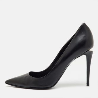 Alexander Wang Black Leather Pointed Toe Pumps