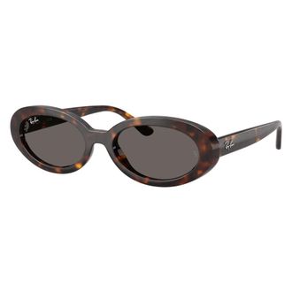 Ray-Ban Sunglasses, unisex, Brown, Size: 54 MM Oval Sunglasses