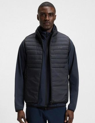 HUGO BOSS Mens BOSS Green Urbanex Mens Gilet - Dark Blue 402 - Navy - Size: 38/Regular
