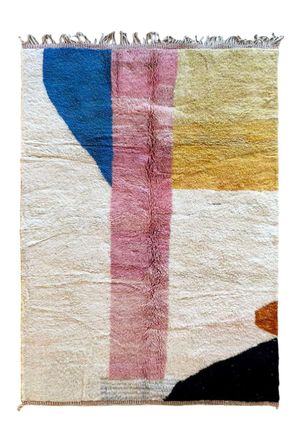 AFK Living Alfombra moderna bereber marroqu&iacute; multicolor 216 x 313 cm