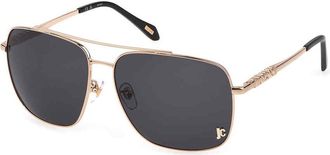 Just Cavalli Grey Navigator Unisex Sunglasses SJC030 0349 61