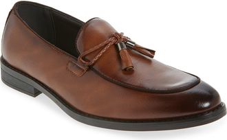 Geoffrey Beene Tassel Faux Leather Loafer in Tan at Nordstrom Rack, Size 10.5