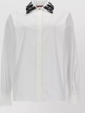 Max Mara crystal-embellished shirt