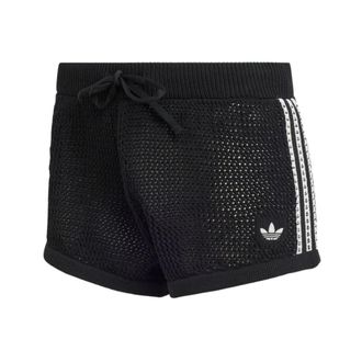 adidas Training Shorts, female, Black, Size: XS Knitted Crochet Shorts