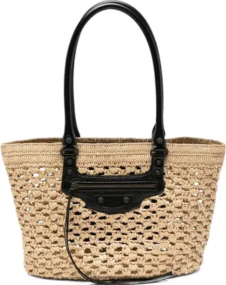 Balenciaga Medium Le City Basket Tote Bag