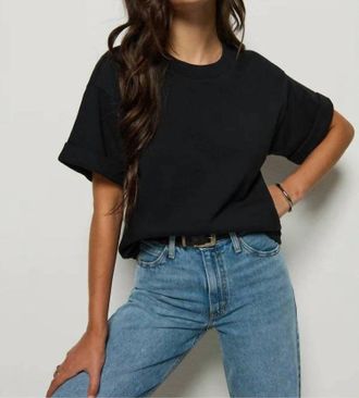 Nation Ltd Bane Sweatshirt Tee In Jet Black