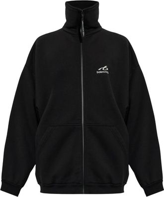 Balenciaga Sweatshirt Skiwear - Heren - Vesten met rits - Zwart - S - Katoen - Hoodies & sweatvesten