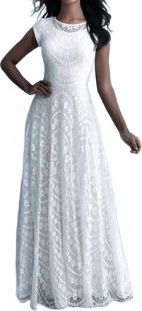 Allure Bridals Lucas Maxi Dress In Ivory
