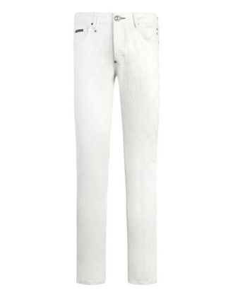 Philipp Plein Super Straight Cut Jeans Embroidery Monogram