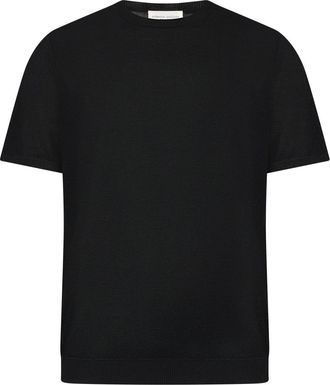Roberto Collina T-Shirts - Heren - Ronde hals truien - Zwart - XL - Truien & Vesten