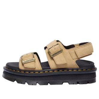 Dr. Martens (WMNS) Dr. Martens Zebzag Suede Platform Sandals Savannah Tan 42689200