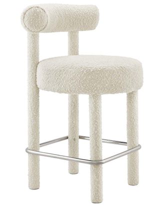 ModWay Toulouse Boucle Fabric Counter Stool