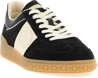 Valentino Garavani Mens Multicolor Calfskin Low Top Sneakers