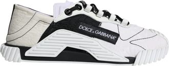 Dolce & Gabbana White Black Low Top NS1 Sneakers Womens Shoes (Pre-Owned)