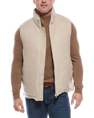 Brunello Cucinelli Wool & Cashmere-Blend Down Vest