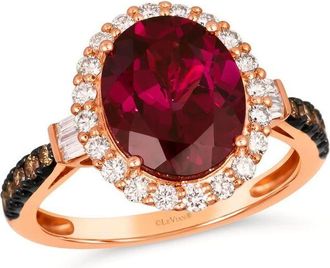 Le Vian Ladies Chocolatier Rings set in 14K Strawberry Gold