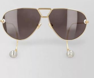 Bottega Veneta metal aviator sunglasses
