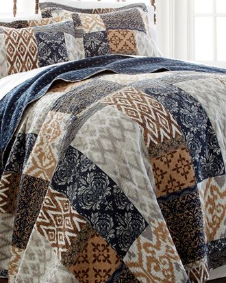 Modern Threads Laura Cotton Reversible Quilt Set