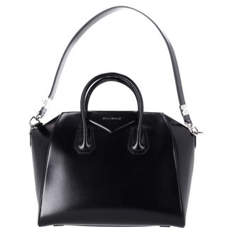 Givenchy Givenchy Medium Antigona Handtas in Zwart Kalfsleer