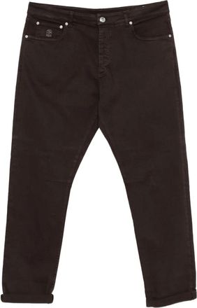 Brunello Cucinelli Jeans Cinque Tasche Con Gamba Dritta-Uomo