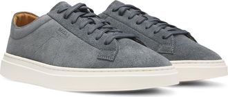BOSS Kieran Suede Low Top Sneaker in Dark Grey Suede at Nordstrom, Size 11