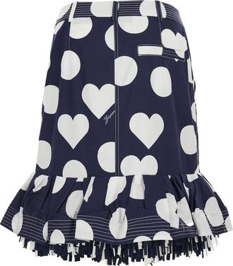 Jacquemus Womens Skirt La Jupe Cabana Blue Cotton