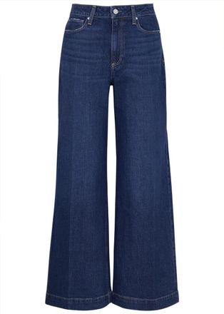 Paige Harper Wide-leg Jeans - Dark Blue