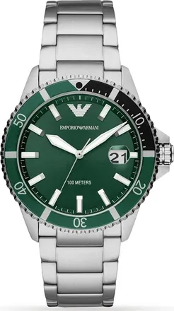 Emporio Armani Accessoires, Heren, Grijs, ONE Size, Horloges